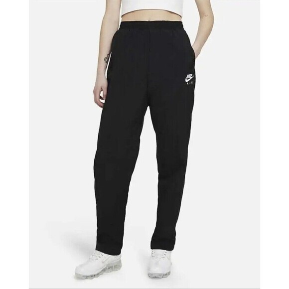 Nike Air Sportswear Woven Pants Women’s SZ Medium Black CZ9347-010 NWT